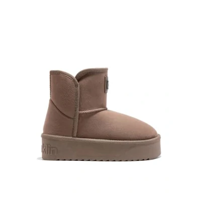 Immagine di D.Franklin Stivali Australiani a Taglio Basso Donna Nordic V.2 Basic Low, Marrone/Crema, 41 EU