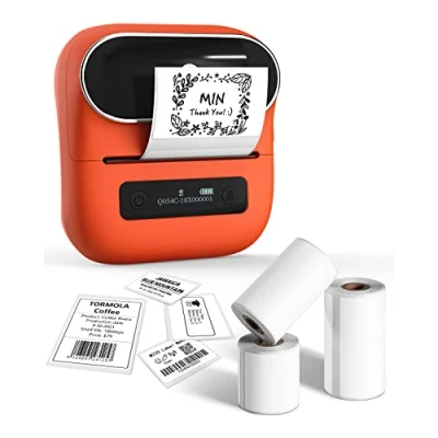Immagine di Phomemo M220 Stampante Per Etichette Bluetooth Termica Etichette, Indirizzi, Etichettatura, Cartelle di File, Smartphone&amp;PC, con 3
