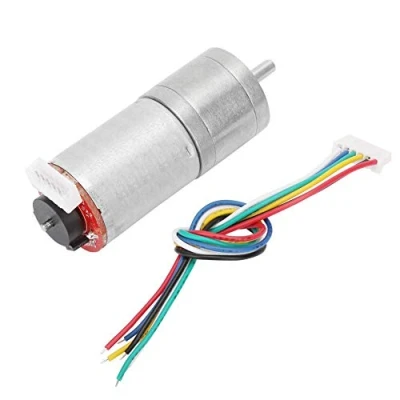 Immagine di motoriduttore encoder, DC 12V Riduttore di velocità per robot RC Giocattolo auto fai da te(200rpm)