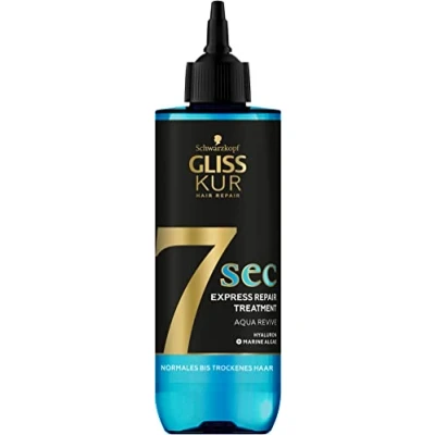 Immagine di Gliss Kur La cura Aqua Revive da 7 Sec Express Repair (200 ml), garantisce una porzione extra di umidità e lucentezza sana in soli secondi