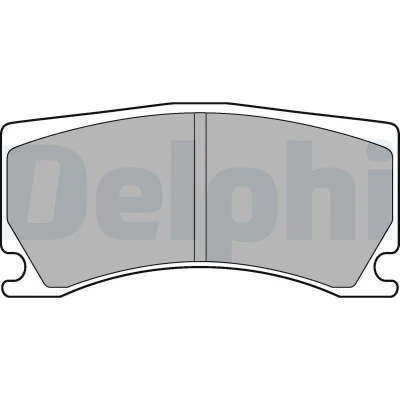 Immagine di DELPHI LP3174 Kit pastiglie freno Non predisposto per contatto segnalazione usura con lamierino anticigolío senza accessori PEUGEOT: 308 II Hatchback