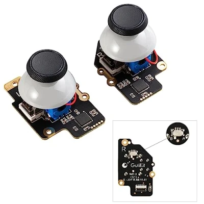 Immagine di AKNES GULIKit Joystick Elettromagnetici per Steam Deck (Tipo a e Tipo B),Joystick sensore Effetto Hall Destro/Sinistro (No Drift) Accessori di Ricambio Nessuna Saldatura Necessaria
