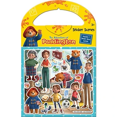 Immagine di Paper Projects The Adventures of Paddington Sticker scene Activity Set Include 6 e circa 50 adesivi, giallo, 23,5 cm x 15