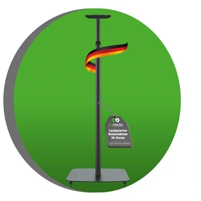 Immagine di conecto supporto per altoparlanti regolabile in altezza SONOS ONE® e ONE SL®, distanza dalla parete 25 cm, capacità di carico 3 kg, nero