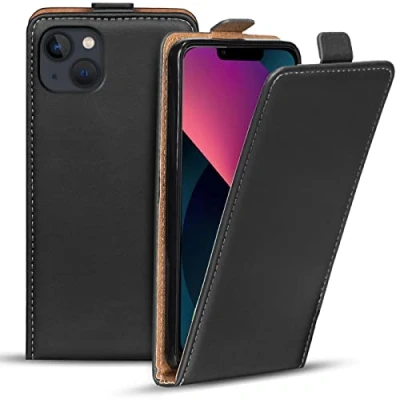 Immagine di Verco Flip Cover per iPhone 14 Plus Case, Style Custodia Plus, verticale pieghevole cellulare, nero