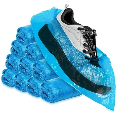 Immagine di com four® 100x Copriscarpe USA e Getta, 3 g per Copriscarpa Calzari in Plastica Scarpa Impermeabile Monouso, Taglia Unica
