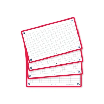 Immagine di OXFORD Flash 2.0 80 schede Bristol Cards 7,5 x 12,5 cm Piccole Piastrelle Cornice Rosso