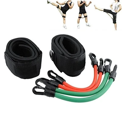 Immagine di HemeraPhit ginnastica yoga pilates fascia di resistenza in lattice per gambe e cosce (Set 6 fasce resistenza)