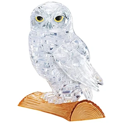 Immagine di Verdes 10IT4018928591643IT10 HCM Kinzel Puzzle 3D Crystal Gufo, Trasparente, 42 Pezzi, 59164