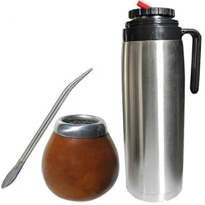 Immagine di Gaucho Bruno Yerba Mate zucca, Bombilla e Flask precisione Beccuccio