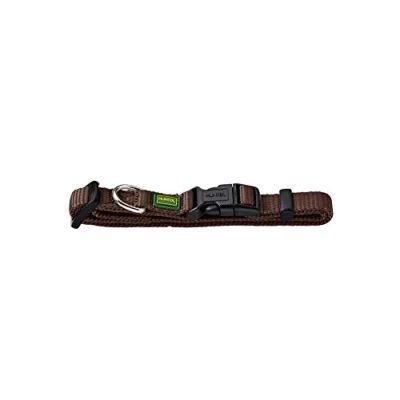 Immagine di HUNTER Vario Basic Collare per Cani, Resistente, Flessibile, Chiusura a Scatto, S/1,0, Marrone