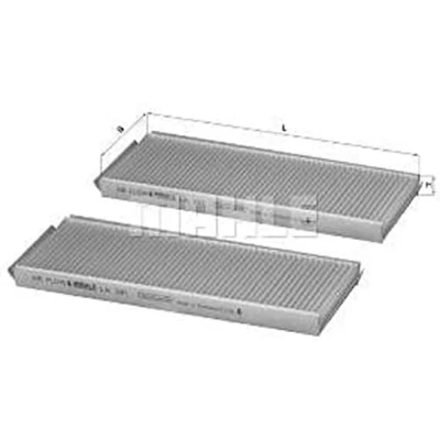 Immagine di MAHLE ORIGINAL LA 391/S Filtro abitacolo particellare 270,0 99 20,0 SSANGYONG: Rexton W, / 2, Kyron