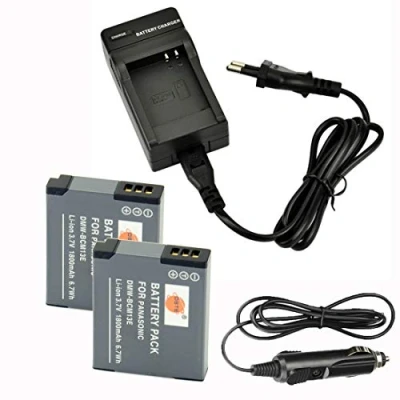 Immagine di DSTE 2 pacco Ricambio Batteria + DC145E Caricabatteria Compatibile per Pancomeonic DMW BCM13E BCM13PP Lumix TF5/DMC TS5/DMC TZ40/DMC TZ41/DMC ZS27 DMC ZS30 ZS35 FH27 ZS45 ZS50