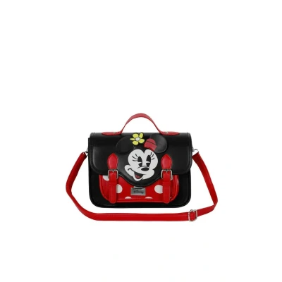 Immagine di Disney Minni Mouse Face Borsa a Tracolla Zaino Satchel, Nero, 26 x 20 cm