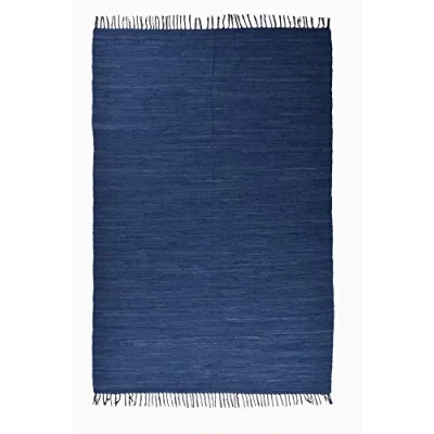 Immagine di THEKO Tappeto Dhurry in 100% cotone a tessitura piatta Happy Cotton Tessuto mano Colore: fucsia 160x230 cm