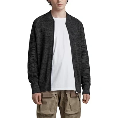 Immagine di G STAR RAW Men&#039;s 3D Biker Knitted Zip Through Sweater, Multicolore (cloack/dk black D21952 C259 D373), L