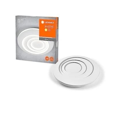 Immagine di LEDVANCE ORBIS Spirale LED LEGGIO 505mm, bianco, 42W, 4000LM, bianca calda, distribuzione efficace della luce indiretta, lunga durata, round, modulo a LED, classe di protezione IP20, 3000K