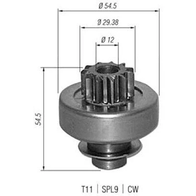 Immagine di MAGNETI MARELLI 940113020347 Pignone, Motorino d&#039;avviamento