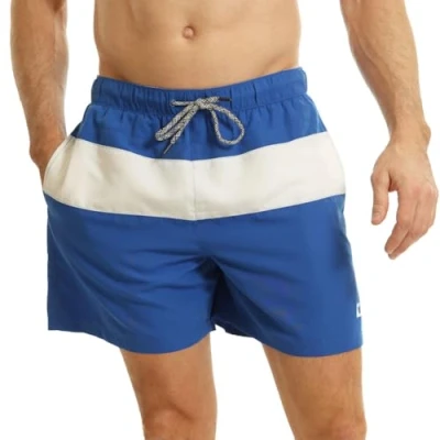 Immagine di RIPT Performance Pantaloncini da Bagno Uomo ad Asciugatura Rapida con Protezione Solare UV 50 Costume, Blu Reale/Bianco, XXL