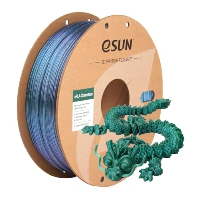 Immagine di eSUN Filamento Chameleon PLA 1,75 mm, per Stampanti 3D Glitterato, Precisione Dimensionale +/ 0,05 Bobina da 1 kg (2,2 libbre) 3D, Polaris