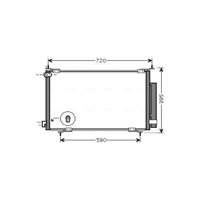 Immagine di PRASCO HD5201D Condensatore con essiccatore 15,4 10,1 Alluminio 690 R 134a HONDA: CR V 2