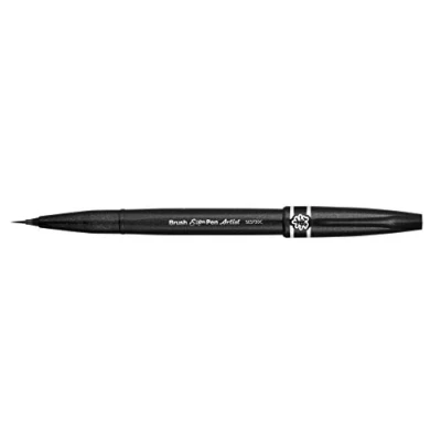 Immagine di PENTEL ARTS Set di 3 penne con pennarello Sign Pen Artist, punta extra fine, colore: Nero