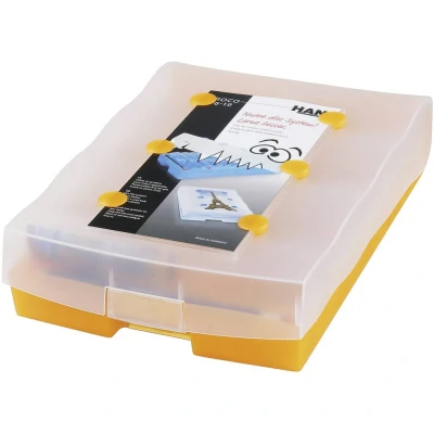 Immagine di HAN CROCO 2 6 19 9988 613 Flashcard Arancione traslucente Numero max. di schede: 2000 schede DIN A8 orizzontale