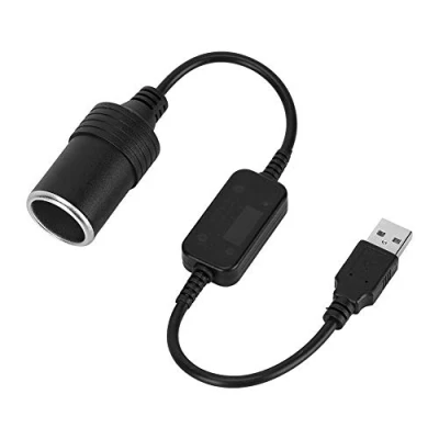 Immagine di Broco USB a 12V Auto Accenditore Socket Converter Adattatore Maschio Femmina Per Accenditori di Guida Registratore DVR Dash Camera GPS