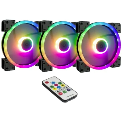 Immagine di Inter Tech Ventola 140 x 25 mm Argus RGB Fan Set RS 14 3 pezzi 88885536