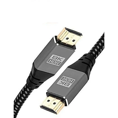 Immagine di IBRA Cavo HDMI 2.1 8K Ultra High Speed 48Gbps Supporta 8K@60HZ, 4K@120HZ, 4320p, compatibile con Fire TV, supporto 3D, funzione Ethernet, UHD, 3D Xbox PlayStation PS3 PS4 PC 1M