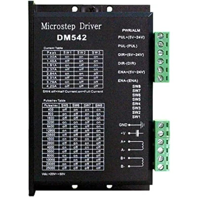 Immagine di Driver digitale microstepping CNC Controller motore passo DM542 A 2 fasi 20 50 V CC Max 4,2 per serie Nema 17 23 34