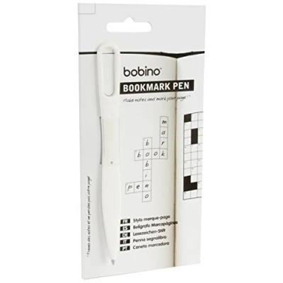 Immagine di Bobino Penna piatta da taccuino/libro 11cm Bianco