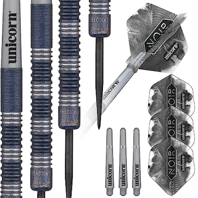 Immagine di Unicorn Nero, NoirJames WadeFreccette con Punta in Acciaio Unisex, 24 g
