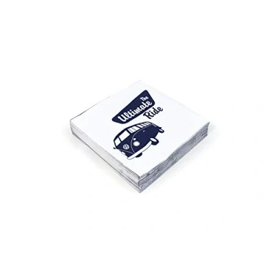 Immagine di BRISA VW Collection Volkswagen Eleganti tovaglioli da tavola/cucina, Camper T1 Bus design (The ultimate ride/20 pezzi 16,5x16,5x3 cm a 3 strati)