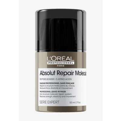 Immagine di L&#039;OREAL Professionnel Serie Expert Absolut Repair Molecular Leavein Maschera per capelli, Taglia: 50 ml,