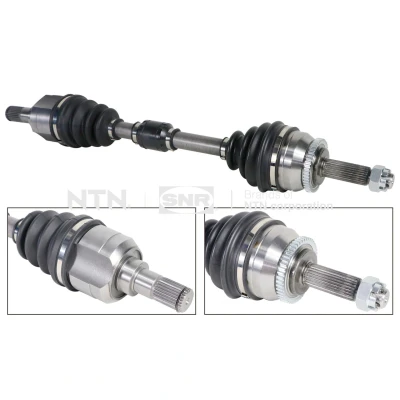 Immagine di SNR DK84.008 Albero motore / Semiasse Assale anteriore Sx 646mm con cuscinetto in gomma HYUNDAI: i20 I Hatchback