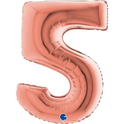 Immagine di Grabo Numero 5 Superloon, confezione singola, lunghezza: 102 cm, colore: oro rosa, Rose Gold, 40&#039;&#039; (1mt), 235RG P