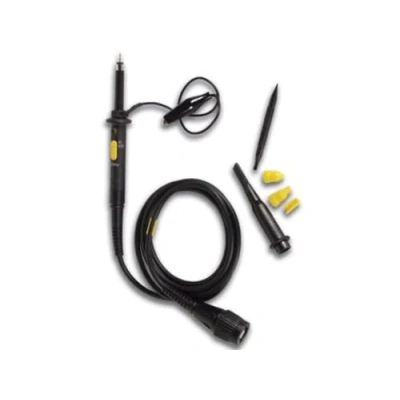 Immagine di Velleman Sonda di prova con testa dell&#039;oscilloscopio, isolata, 600 V, 60 MHz, cavo da 1,2 m connettore BNC standard, nero
