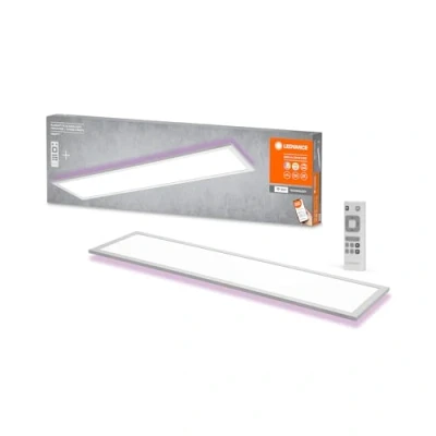 Immagine di LEDVANCE Plafoniera WiFi bianca, 30W, 1900LM, 3000 6500K, 100x25 cm, lampada da parete dimmerabile, tecnologia RGB, Smart+ Planon, controllabile tramite app o assistenti vocali come Alexa Google