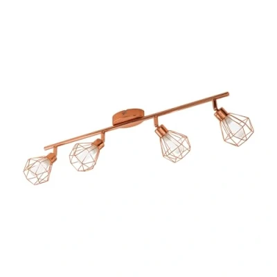 Immagine di Eglo ZAPATA Faretto da Soffitto in Acciaio, 4 Luci, 2.5 W, Rame