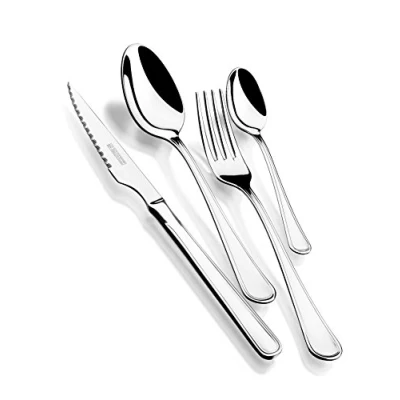 Immagine di Monix M125974 Manila Set di Posate, con Coltelli da Bistecca, Acciaio inossidabile18/10, 24 Pezzi