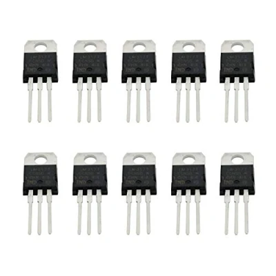Immagine di 10PCS LM317T LM317 Regolatore di tensione a tre terminali regolabile To 220 Uscita transistor 1.5A 1.2V 37V