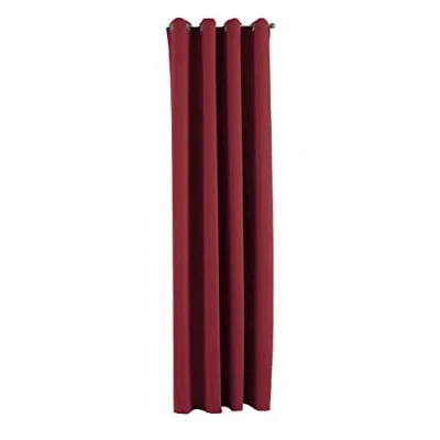 Immagine di Gardinenbox Newyork 201920600 Tenda oscurante con occhielli, 245 x 140 cm, colore: Bordeaux