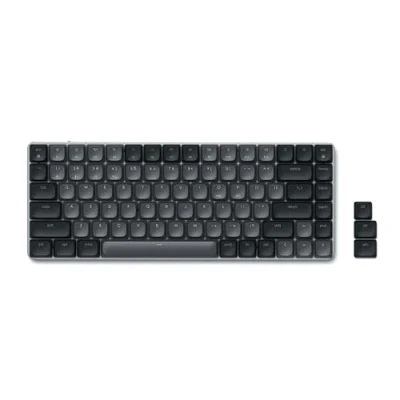 Immagine di Satechi SM1 Tastiera Meccanica 75%, Bluetooth Retroilluminata, Wireless Compatta 84 Tasti Gaming per Mac e Windows Grigio Scuro/Grigio (Layout Inglese Stati Uniti QWERTY)