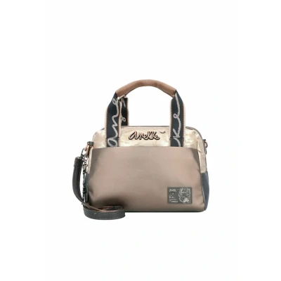 Immagine di Anekke borsetta borsa a tracolla Real Intentions Bowling Bag Multicolor grigio talpa