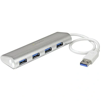 Immagine di StarTech.com hub USB a 4 porte, Da porte A, 3.2 5Gbps, alimentato tramite bus, portatile per laptop