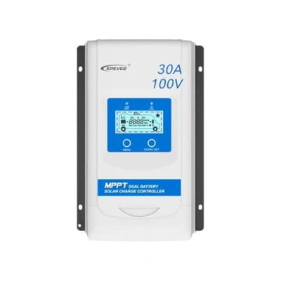 Immagine di EPEVER® MPPT DuoRacer 30 A regolatore di carica solare DR3210N per 2 batterie, 12 V/24 V, auto, PV 100 V (DR3210N)