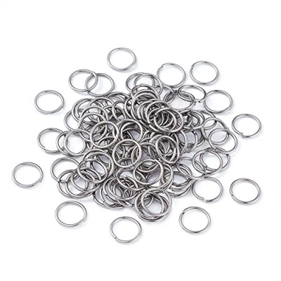 Immagine di Craftdady, 2000 anelli aperti in acciaio inox, di salto da 10 mm, rotondi, 1 mm spessore, piccoli connettori per la creazione gioielli