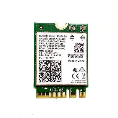 Immagine di Dual Band Wireless AC 9260 per Intel 9260NGW NGFF 802.11ac MU MIMO 1730Mbps 1.73Gbps WiFi + Bluetooth 5.0 Fit Windows 10 (1.73Gbps) 2.4G e 5G