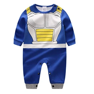 Immagine di Sxkayxr, Tutina per neonati in stile cartone animato, ispirata a Goku, unisex, Blu 1, 73cm/6 9 Months